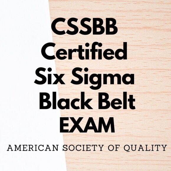 Printout CSSBB Certified Six Sigma Black Belt Exam Study Guide - Picture 1 of 6